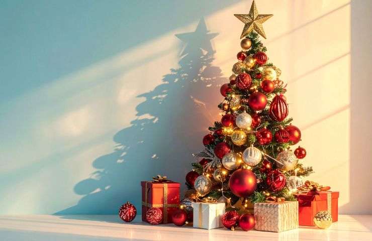 albero di natale pieno di regali